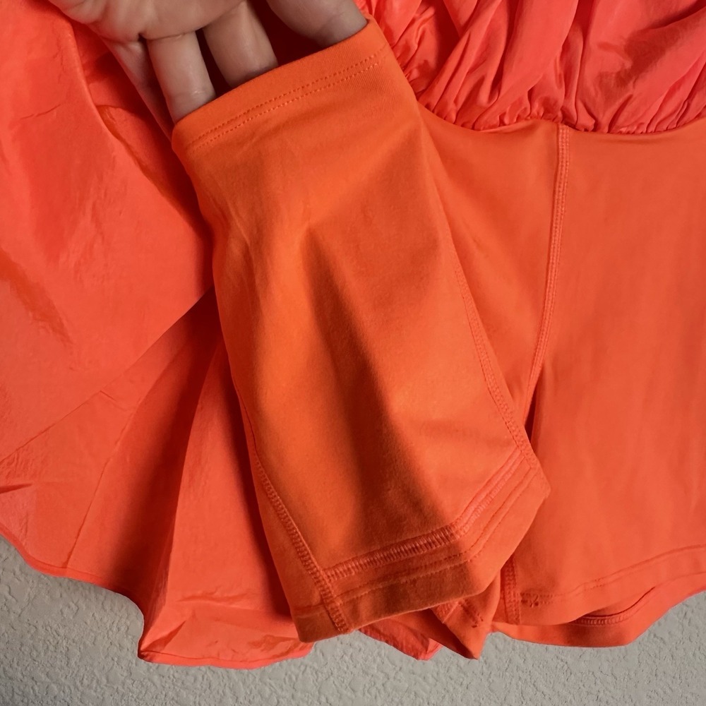 NEW Free People Movement Field Day Skort Skirt Ruffle Bright Coral  Size Small - Picture 6 of 9